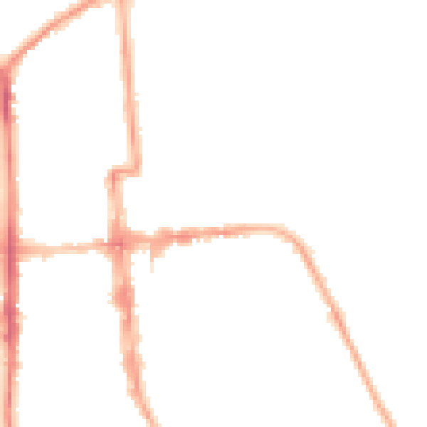 Night-time road noise heatmap for CV32 4SN