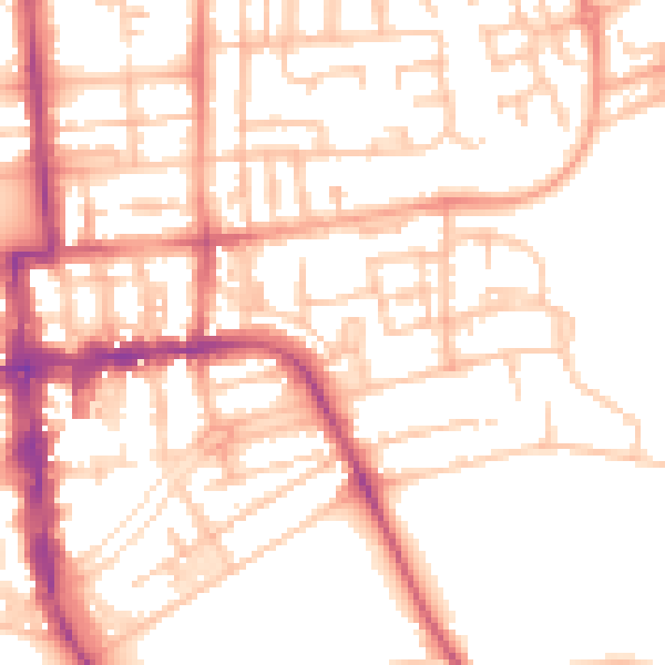 Daytime road noise heatmap for CV32 4SW