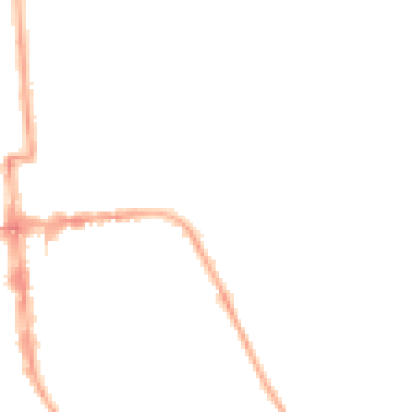Night-time road noise heatmap for CV32 4SW