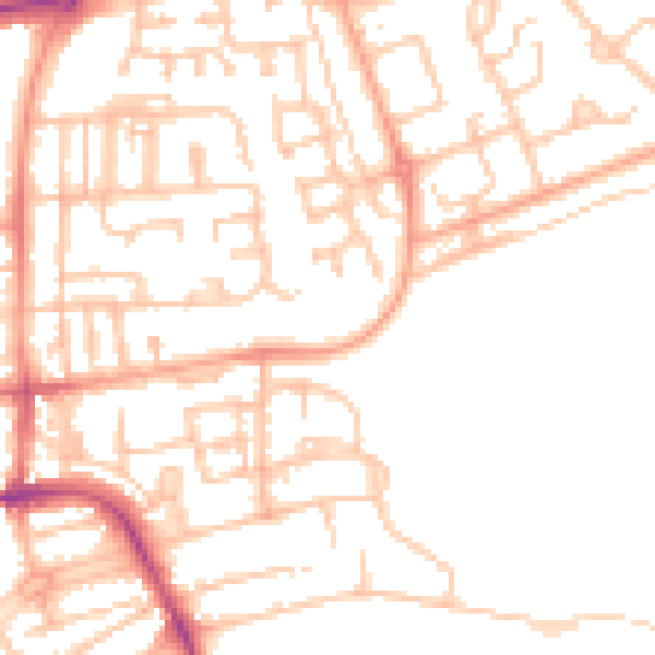 Daytime road noise heatmap for CV32 4UD