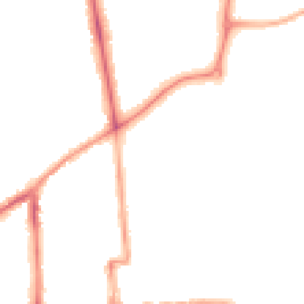 Night-time road noise heatmap for CV32 5BF