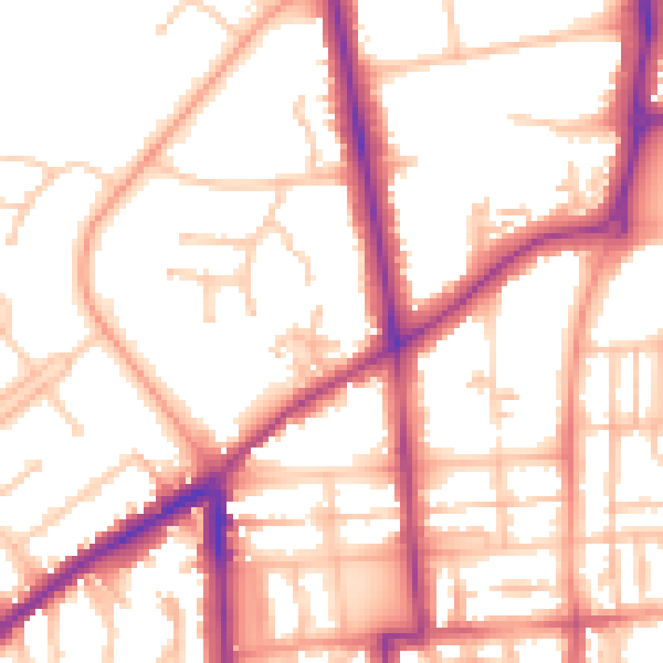 Daytime road noise heatmap for CV32 5FH