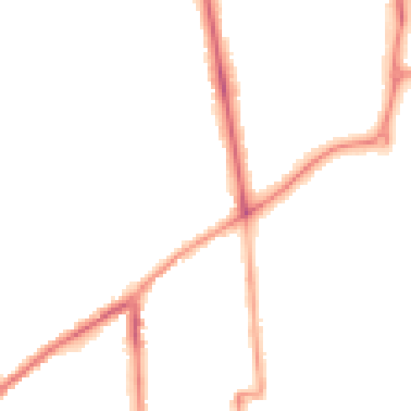 Night-time road noise heatmap for CV32 5FH