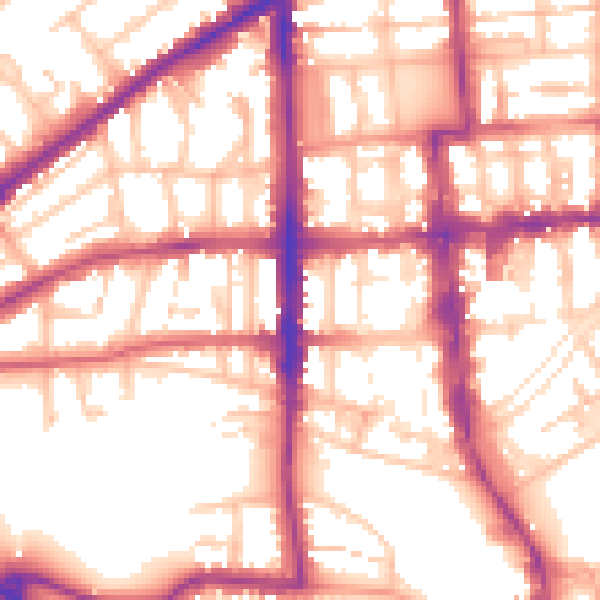 Daytime road noise heatmap for CV32 5HH