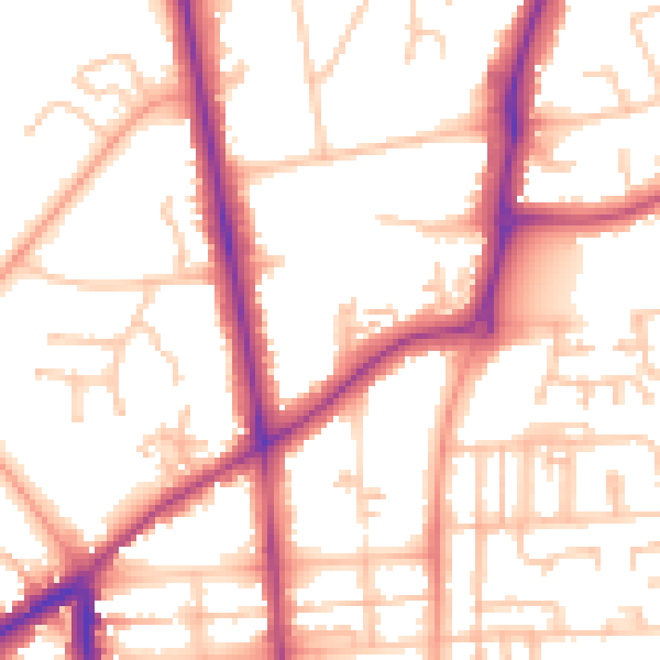 Daytime road noise heatmap for CV32 5HR