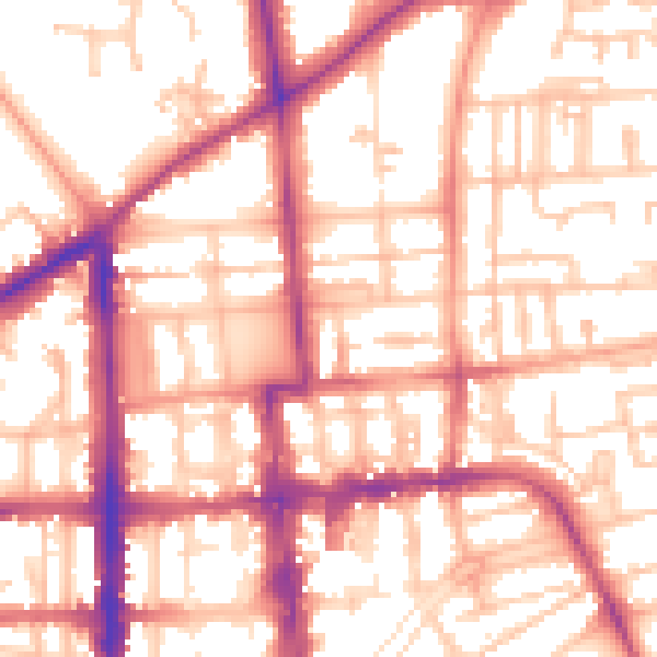 Daytime road noise heatmap for CV32 5HX