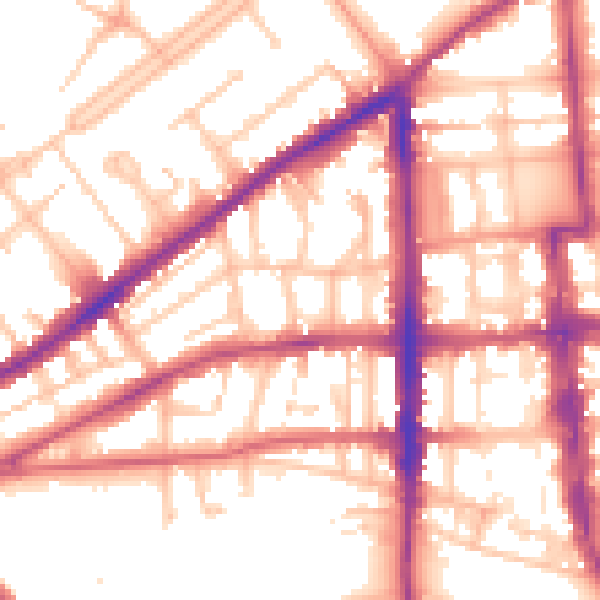 Daytime road noise heatmap for CV32 5LP