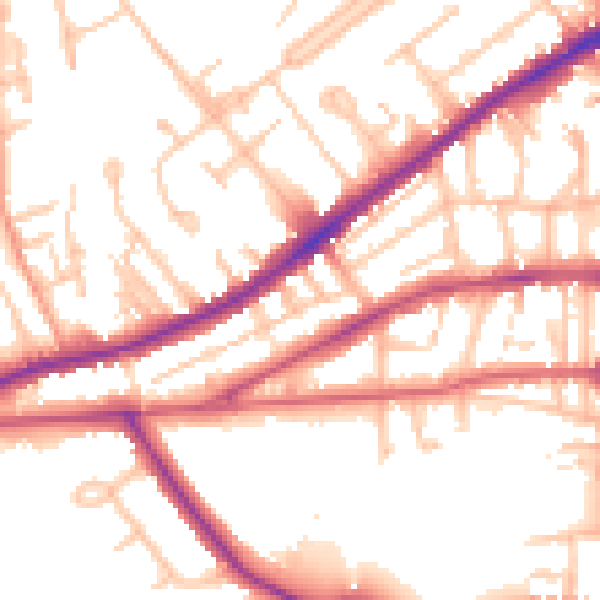 Daytime road noise heatmap for CV32 5PB