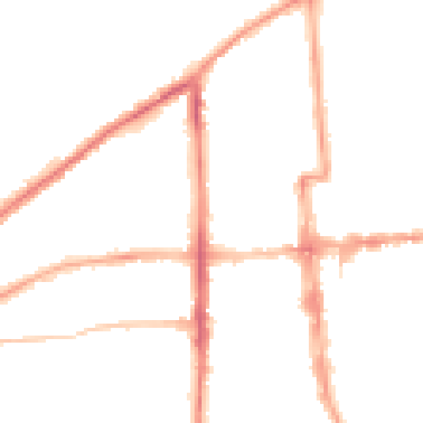 Night-time road noise heatmap for CV32 5QL