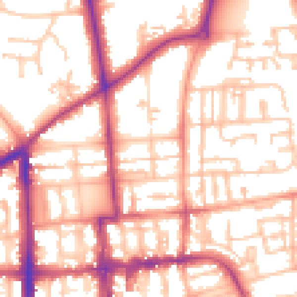 Daytime road noise heatmap for CV32 5UA