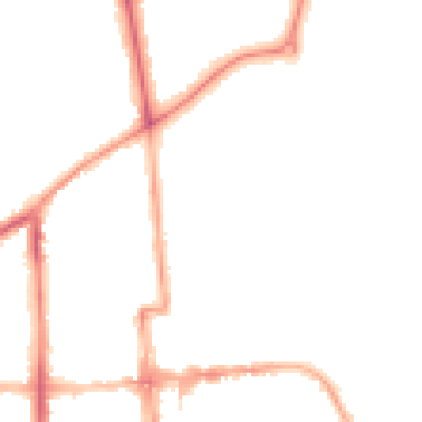 Night-time road noise heatmap for CV32 5UA