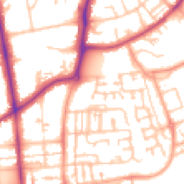 Daytime road noise heatmap for CV32 5WB