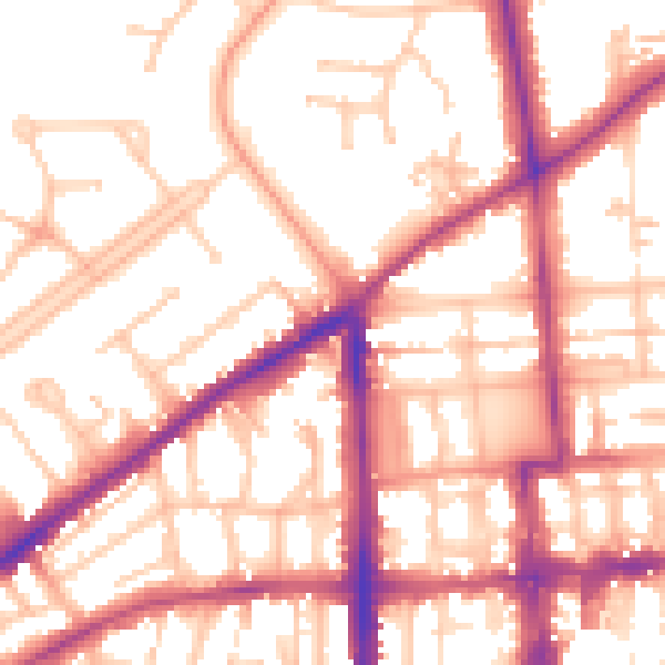 Daytime road noise heatmap for CV32 6EP