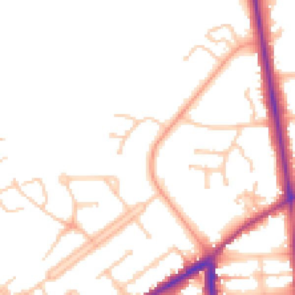 Daytime road noise heatmap for CV32 6HF