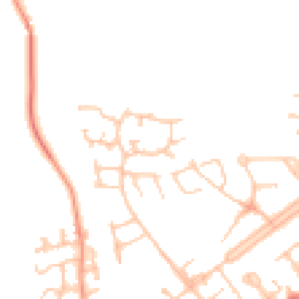 Daytime road noise heatmap for CV32 6HS