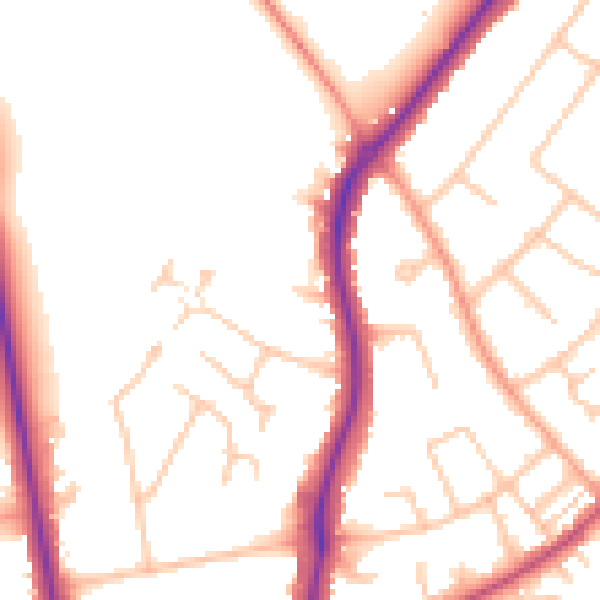 Daytime road noise heatmap for CV32 6LP