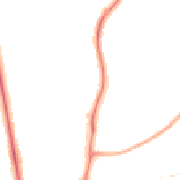 Night-time road noise heatmap for CV32 6LX