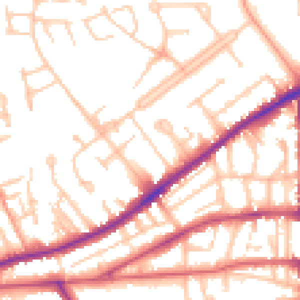 Daytime road noise heatmap for CV32 6PD