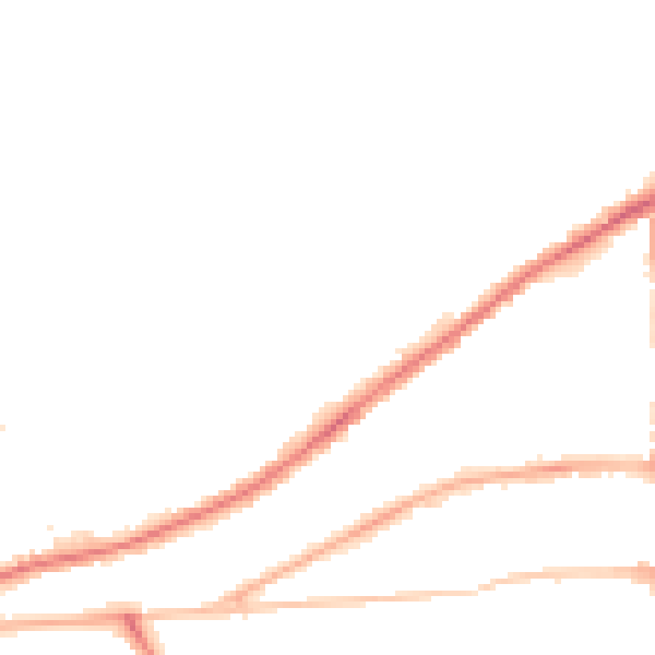 Night-time road noise heatmap for CV32 6PD