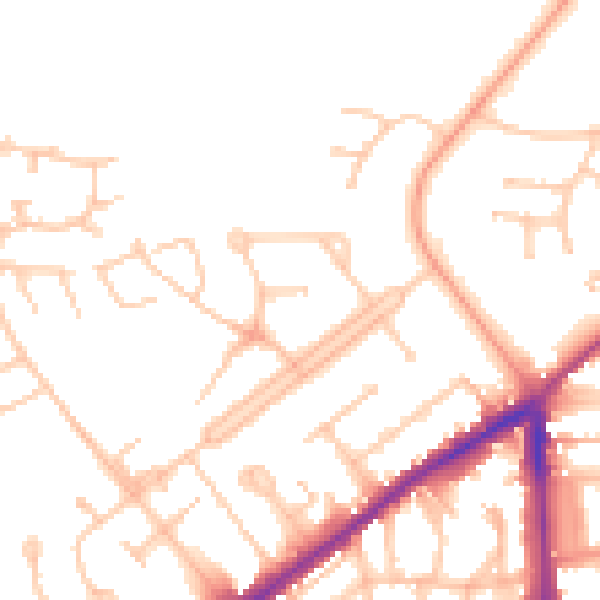Daytime road noise heatmap for CV32 6PT