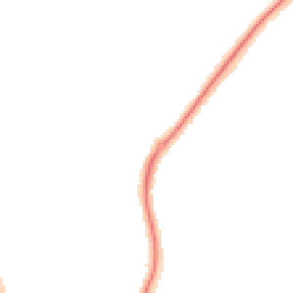 Night-time road noise heatmap for CV32 6QJ