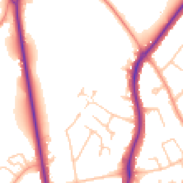 Daytime road noise heatmap for CV32 6RH