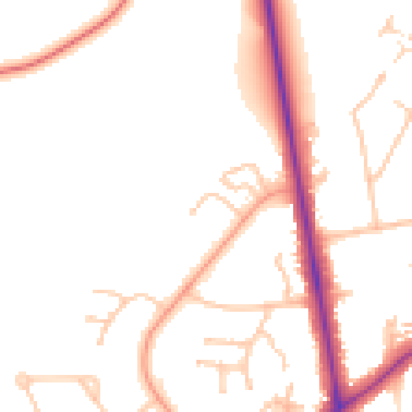 Daytime road noise heatmap for CV32 6RL
