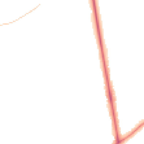 Night-time road noise heatmap for CV32 6RL