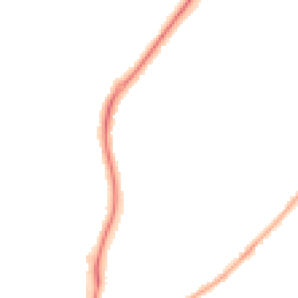 Night-time road noise heatmap for CV32 7DD