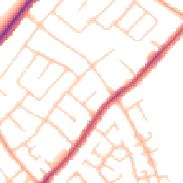 Daytime road noise heatmap for CV32 7ES