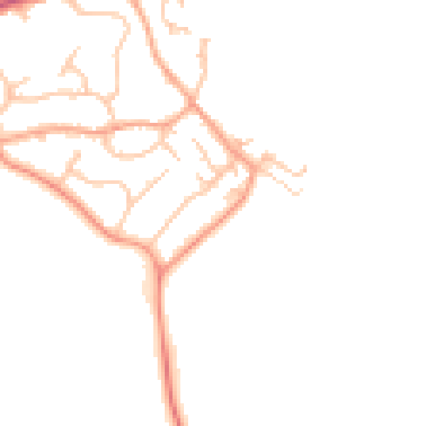 Daytime road noise heatmap for CV32 7LD