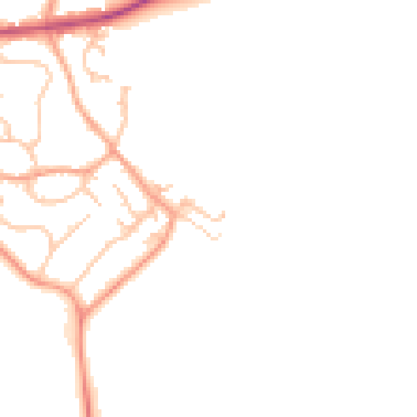 Daytime road noise heatmap for CV32 7LE