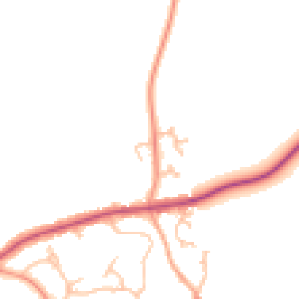 Daytime road noise heatmap for CV32 7LH