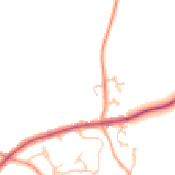 Daytime road noise heatmap for CV32 7LL