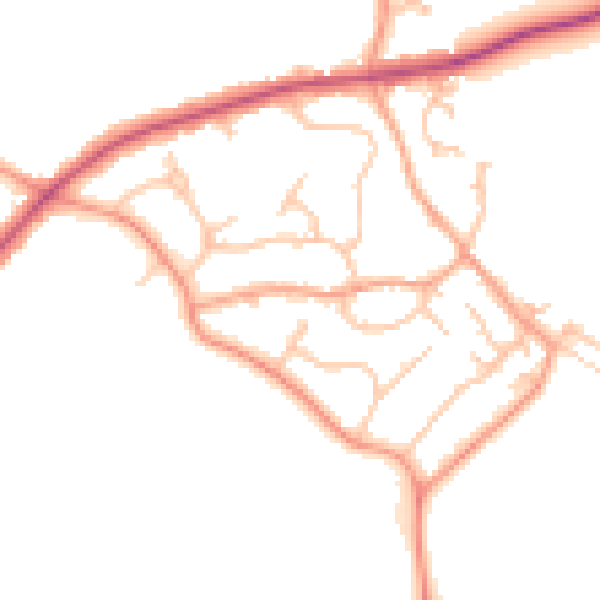 Daytime road noise heatmap for CV32 7NA