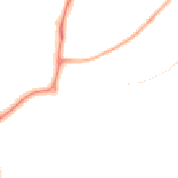 Night-time road noise heatmap for CV32 7NP
