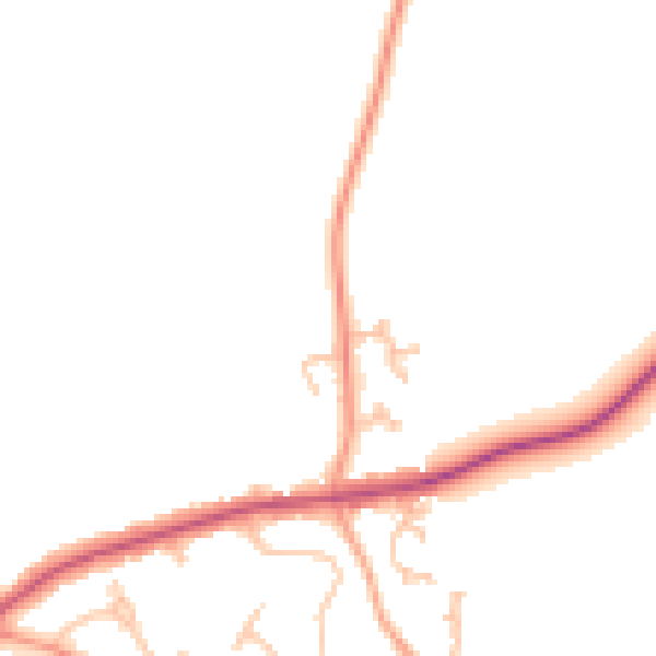 Daytime road noise heatmap for CV32 7NS