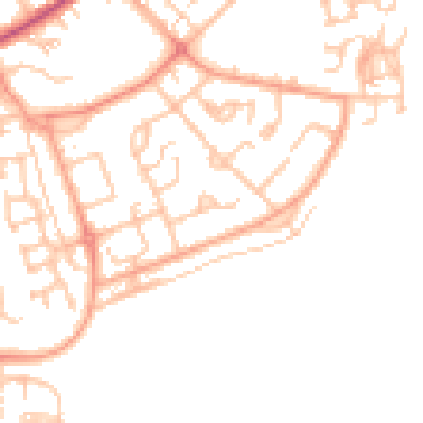 Daytime road noise heatmap for CV32 7RE