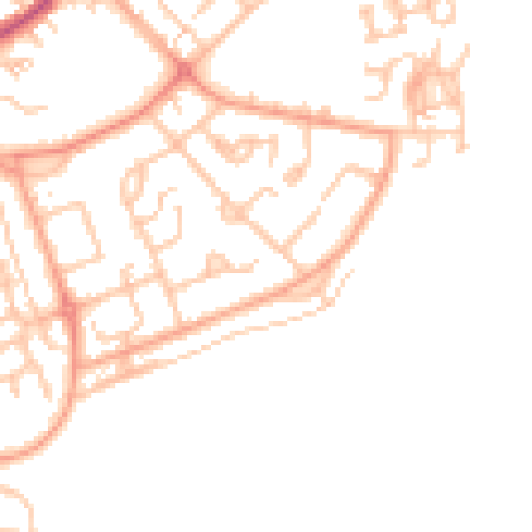 Daytime road noise heatmap for CV32 7RS