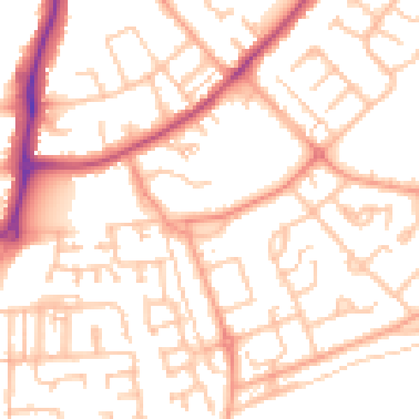 Daytime road noise heatmap for CV32 7RX