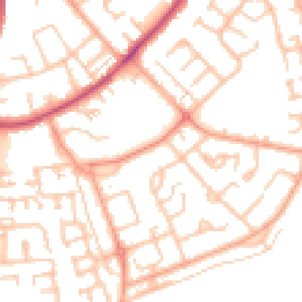 Daytime road noise heatmap for CV32 7SD