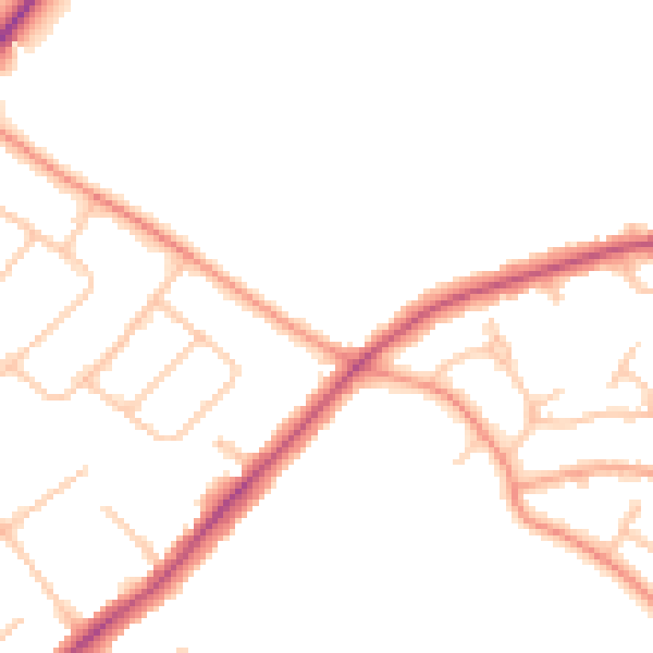 Daytime road noise heatmap for CV32 7TR