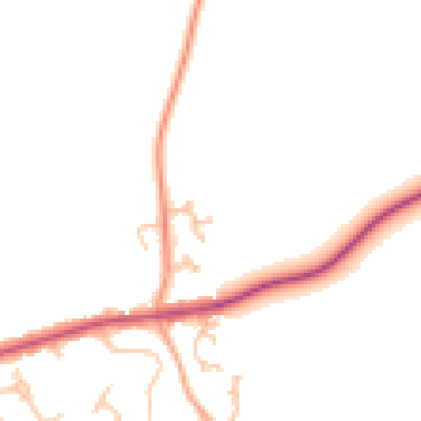 Daytime road noise heatmap for CV32 7XD