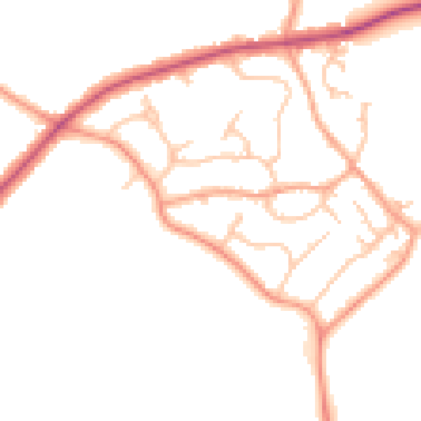 Daytime road noise heatmap for CV32 7XP