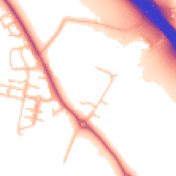 Daytime road noise heatmap for CV33 8AN