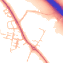 Daytime road noise heatmap for CV33 8AP