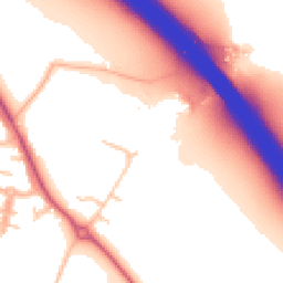 Daytime road noise heatmap for CV33 8AS