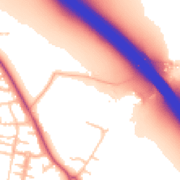 Daytime road noise heatmap for CV33 8AW