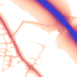 Daytime road noise heatmap for CV33 8AY