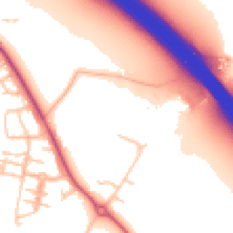 Daytime road noise heatmap for CV33 8AZ